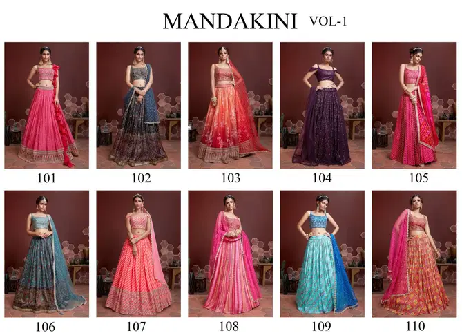 Mandakini Vol 1 By Zeel Clothing Wedding Wear Lehenga Choli Exporters In India